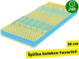 Favorit GT - vrchol řady Favorit, 20cm tvrdší s paměťovou pěnou